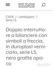 Doppio interruttore a bilanciere