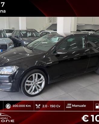 VW Golf 7 2.0 TDI 150 cv FINANZIABILE