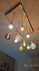 lampadario doppia accensione