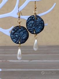 Orecchini fimo e perla