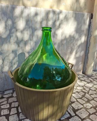 Damigiana 54 litri VEBAO Italy vetro verde