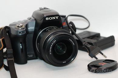 Reflex + obiettivo 18-55mm Sony a550 Alpha 14.5mpx