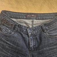 Jeans donna Cocco Rosso con paillettes 