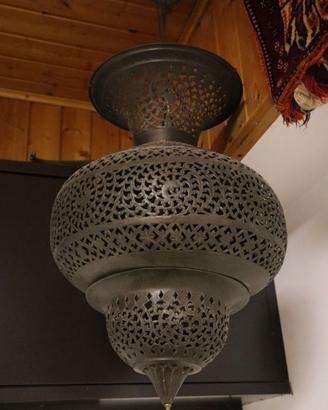 Lampade in rame traforato