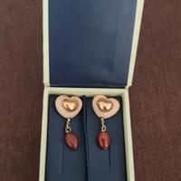 Orecchini THUN a cuore con pietra pendente 