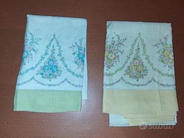 Set 2 Asciugamani Salviette bagno Vintage Bassetti