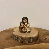 Bimbi con pannocchie presepe classico Thun