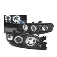 FARI OCCHI ANGEL CCFL OPEL VECTRA B 99-02 NERI