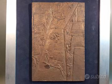 Bronzo Giuseppe Tarantino targa Figure e Strada