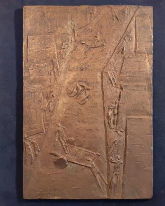 Bronzo Giuseppe Tarantino targa Figure e Strada