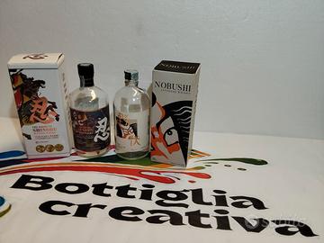 SET WHISKY GIAPPONESE 2 BOTTIGLIE VUOTE E SCATOLE 