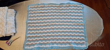 Copertina fatta a mano ad uncinetto