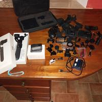 action cam xiaomi 4k + gimbal + accessori