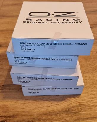 OZ Racing Central Lock Cap M668 grigio corsa+red r