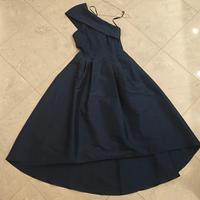 elegante abito da cerimonia blu notte 👗