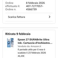 Cartucce originali Epson tipo 16 penna stilografic