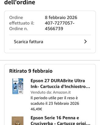 Cartucce originali Epson penna stilografica tipo16