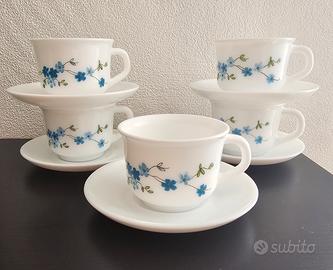 5 tazzine + piattini Arcopal Myosotis 💙