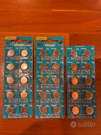 Pile alcaline a bottone LR44 - 30 pezzi