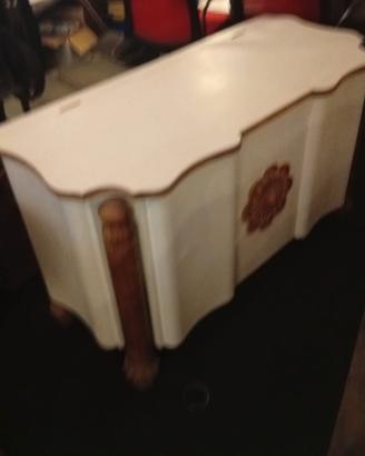 Cassa panca in legno shabby 