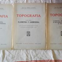 Topografia in 3 volumi di Aminto Agostini