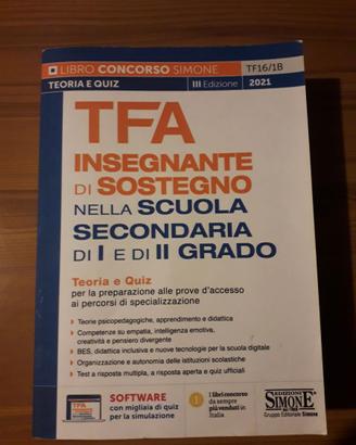 Libro concorso scuola Simone tfa sostegno