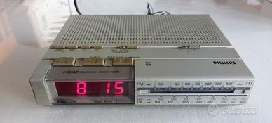 Radio Sveglia Philips D3052 Vintage Argento