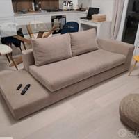 divano 3p design moderno minimal L240 sfoderabile 