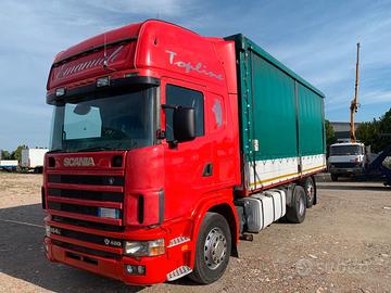 Scania 164 480 Centinato Con Rimorchio Bilaterale