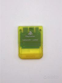 Memory Card PS1 Giallo Fosforescente