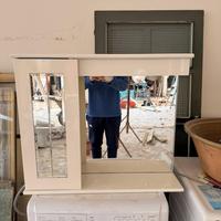Mobile con specchio bagno