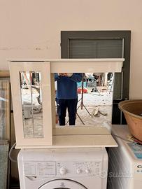 Mobile con specchio bagno