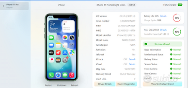 iPhone 11 Pro 256 GB -  verde Notte