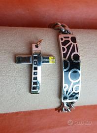 Set Morellato Uomo Bracciale e Ciondolo Croce