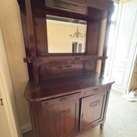 Credenza con alzata a specchio