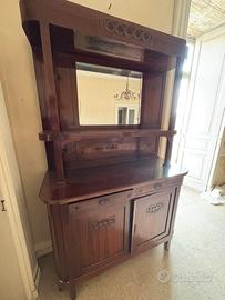 Credenza con alzata a specchio