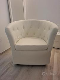 poltrona camera da letto    ecopelle