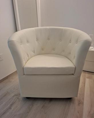 poltrona camera da letto    ecopelle