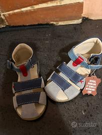 Sandali in pelle n 21 nuovi con scatola
