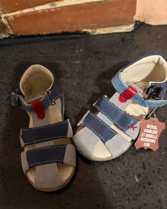 Sandali in pelle n 21 nuovi con scatola