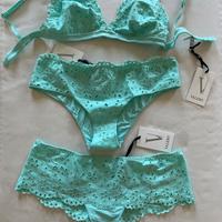 VALERY – Completo intimo colore acqua