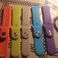 5 CINTURINI IN SILICONE ANSA 22MM NUOVI