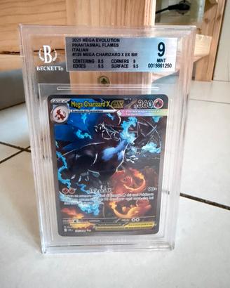 Pokémon Mega charizard X 125/094 italiano Bgs 9