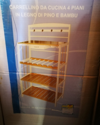 Carrellino da cucina a 4 piani