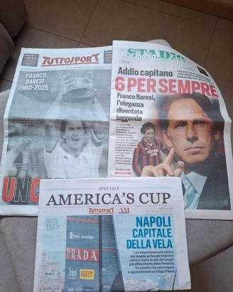 Tutto Sport Addio Franco Baresi Capitano Milan