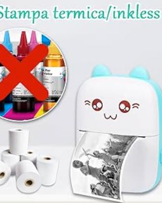 Mini stampante termica portatile senza inchiostro