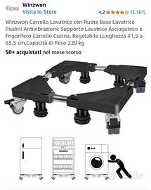 Carrello per spostare lavatrice, frigo, ascigatric