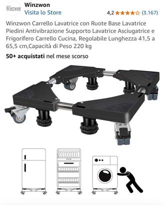 Carrello per spostare lavatrice, frigo, ascigatric