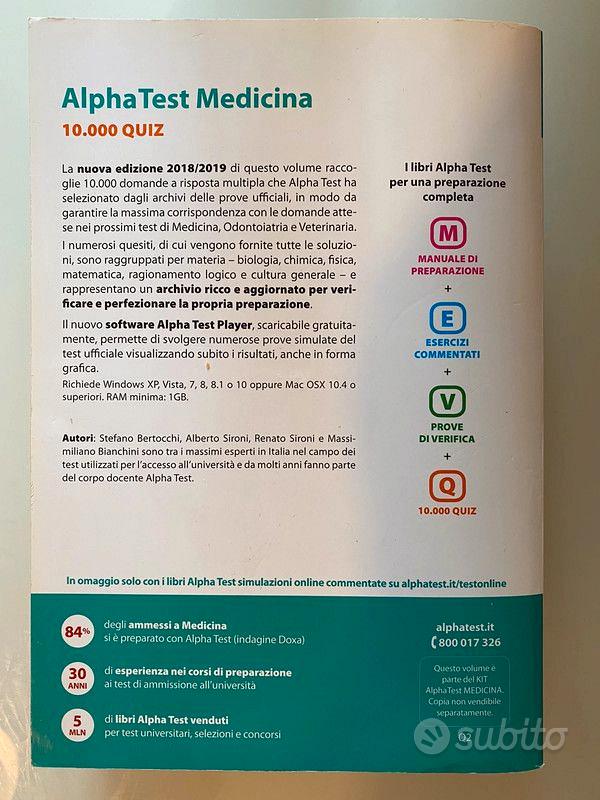 Alpha Test medicina 10000 quiz - Libri e Riviste In vendita a Parma