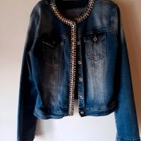 giubbino jeans donna tg 44 46